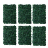 Maxbell 6Pieces Artificial Foliage Plant Wall Panels Outdoor Patio Decor Milan Grass