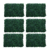 Maxbell 6Pieces Artificial Foliage Plant Wall Panels Outdoor Patio Decor Milan Grass