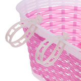 Maxbell 11x Children Kids Girls Bicycle Front Basket Bike Cycle Shopping Holder Pink