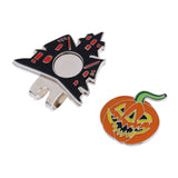 Maxbell New Halloween Pumpkin & Santa Claus Golf Ball Marker with Magnetic Hat Clip