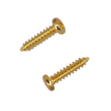 Maxbell 100 Pieces Tunner Tuning Peg Key Screws for Guitar Bass Replacement Parts, Black Gold