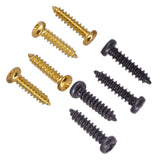 Maxbell 100 Pieces Tunner Tuning Peg Key Screws for Guitar Bass Replacement Parts, Black Gold