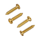 Maxbell 100 Pieces Tunner Tuning Peg Key Screws for Guitar Bass Replacement Parts, Black Gold