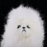 Maxbell Lifelike Plush Simulation Animal Model Realistic Dog for Home Ornament Desktop Decor Kid Toy Gift Collectibles