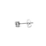 Maxbell Fashionable Women Men Crystal Stainless Steel Ear Stud Earrings Jewelry Pack of 2PCS Silver