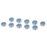 Maxbell 10 Pieces AXA1221 Steel Ball Bearings with Blue Rubber Seals 5x11x4mm for 1/10 AXIAL SCX10 RC Racing Car Parts