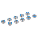 Maxbell 10 Pieces AXA1221 Steel Ball Bearings with Blue Rubber Seals 5x11x4mm for 1/10 AXIAL SCX10 RC Racing Car Parts