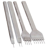 Maxbell Leather Strap Strip with White Steel Hole Punches Stitching Chisel Set 4mm