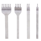 Maxbell Leather Strap Strip with White Steel Hole Punches Stitching Chisel Set 4mm