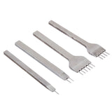 Maxbell Leather Strap Strip with White Steel Hole Punches Stitching Chisel Set 4mm