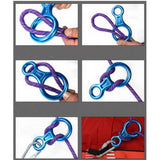 Maxbell Safety Climbing Seat Harness + Carabiner 24KN + Figure 8 Rappel Device 35KN