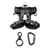 Maxbell Safety Climbing Seat Harness + Carabiner 24KN + Figure 8 Rappel Device 35KN
