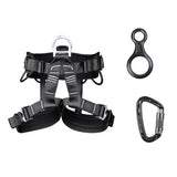 Maxbell Safety Climbing Seat Harness + Carabiner 24KN + Figure 8 Rappel Device 35KN