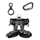 Maxbell Safety Climbing Seat Harness + Carabiner 24KN + Figure 8 Rappel Device 35KN