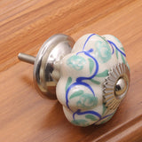 Maxbell 4 Pieces Classical Ceramic Furniture Knob Wardrobe Cabinet Drawer Pull Handles