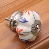 Maxbell 4 Pieces Classical Ceramic Furniture Knob Wardrobe Cabinet Drawer Pull Handles