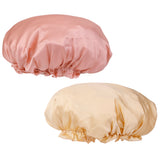 Maxbell 2 Pieces Night Cap for Women, 100% Silk Sleep Cap,Head Cover Bonnet, Sleeping Cap for Hair Care