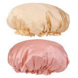 Maxbell 2 Pieces Night Cap for Women, 100% Silk Sleep Cap,Head Cover Bonnet, Sleeping Cap for Hair Care