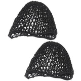 Maxbell 2 Pieces of Durable Reusable Hair Nets with Elastic Edge Mesh