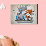 Maxbell 3PCS Cartoon Bear Diamond Embroidery Painting Cross Stitch Craft Home Decor