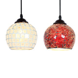 Maxbell 2 Pieces Vintage Hanging Light Mosaic Design Pendant Ceiling Lampshade