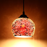 Maxbell 2 Pieces Vintage Hanging Light Mosaic Design Pendant Ceiling Lampshade