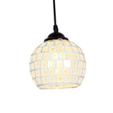 Maxbell 2 Pieces Vintage Hanging Light Mosaic Design Pendant Ceiling Lampshade