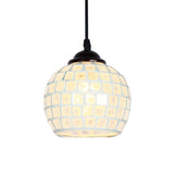 Maxbell 2 Pieces Vintage Hanging Light Mosaic Design Pendant Ceiling Lampshade