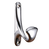 Maxbell 2pcs single coat hat hook wall mounted hook wardrobe hook holder Silver