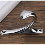 Maxbell 2pcs single coat hat hook wall mounted hook wardrobe hook holder Silver