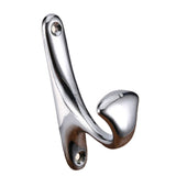 Maxbell 2pcs single coat hat hook wall mounted hook wardrobe hook holder Silver