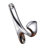 Maxbell 2pcs single coat hat hook wall mounted hook wardrobe hook holder Silver