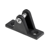 Maxbell 4 Pieces Black Durable Nylon Universal Deck Hinge Angle Side Mount Plate with Bolt