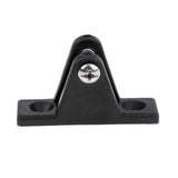 Maxbell 4 Pieces Black Durable Nylon Universal Deck Hinge Angle Side Mount Plate with Bolt