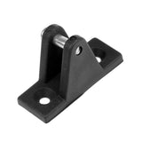 Maxbell 4 Pieces Black Durable Nylon Universal Deck Hinge Angle Side Mount Plate with Bolt