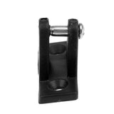 Maxbell 4 Pieces Black Durable Nylon Universal Deck Hinge Angle Side Mount Plate with Bolt