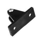 Maxbell 4 Pieces Black Durable Nylon Universal Deck Hinge Angle Side Mount Plate with Bolt