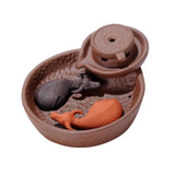 Maxbell Set of Incense Burner Smoke Backflow Censer Handcraft + 70pcs Lavender Incense Cones