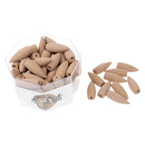 Maxbell Set of Incense Burner Smoke Backflow Censer Handcraft + 70pcs Lavender Incense Cones