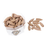Maxbell Set of Incense Burner Smoke Backflow Censer Handcraft + 70pcs Lavender Incense Cones