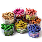 Maxbell Set of Incense Burner Smoke Backflow Censer Handcraft + 70pcs Lavender Incense Cones
