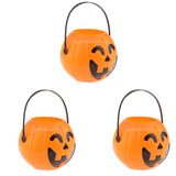 Maxbell 3Pcs Halloween Kid Trick or Treat Candy Holder Bucket with Handle Candy Bowl