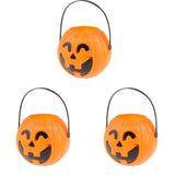 Maxbell 3Pcs Halloween Kid Trick or Treat Candy Holder Bucket with Handle Candy Bowl