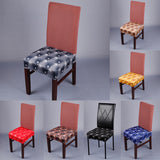 Maxbell 8 Pieces Polka Dot Stretch Spandex Chair Seat Cover for Dinning Room Decor