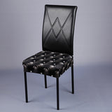 Maxbell 8 Pieces Polka Dot Stretch Spandex Chair Seat Cover for Dinning Room Decor