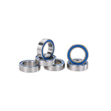 Maxbell 6 Pieces AXA1230 Steel Ball Bearings with Blue Rubber Seals 10x15x4mm for 1/10 AXIAL SCX10 RC Racing Car Parts