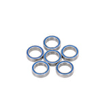 Maxbell 6 Pieces AXA1230 Steel Ball Bearings with Blue Rubber Seals 10x15x4mm for 1/10 AXIAL SCX10 RC Racing Car Parts