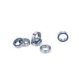 Maxbell 6 Pieces AXA1230 Steel Ball Bearings with Blue Rubber Seals 10x15x4mm for 1/10 AXIAL SCX10 RC Racing Car Parts