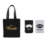 Maxbell Neoprene Beer Tin Can Cooler Sleeves Holders Bride Tote Bag Wedding Favors