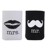 Maxbell Neoprene Beer Tin Can Cooler Sleeves Holders Bride Tote Bag Wedding Favors